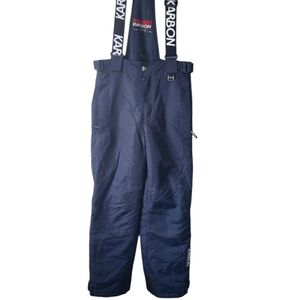 Karbon bib mens navy blue snow/ski pants Size L